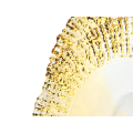 Gold trim glass plates